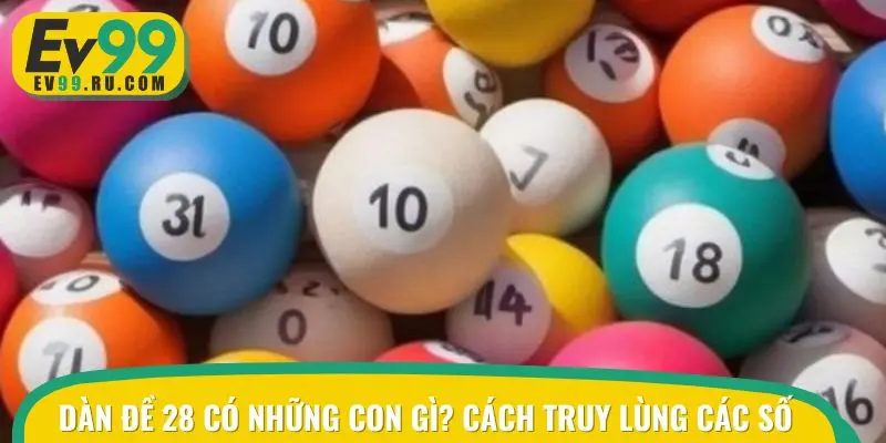 Dàn đề 28 có những con gì? Cách truy lùng các số