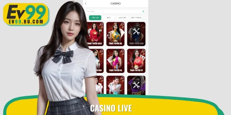 Đến với Casino Live, bạn sẽ có cảm giác sống động như thật